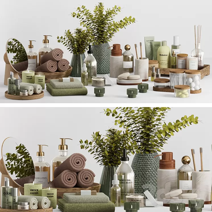 Bathroom accessories 0004 3D Model Free