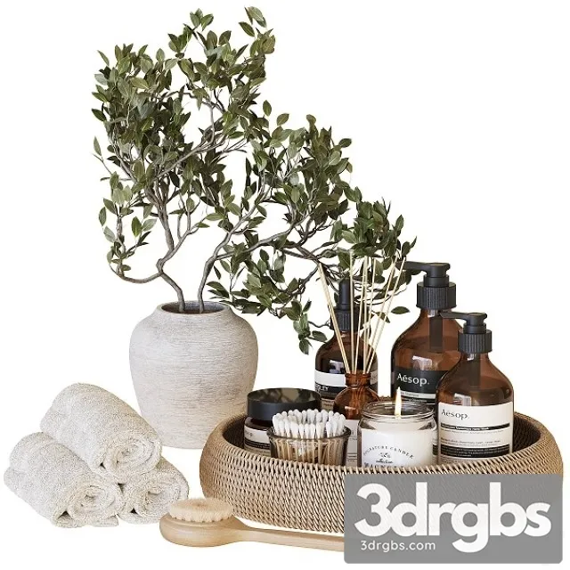 Bathroom Accessories 005 3D Model Free