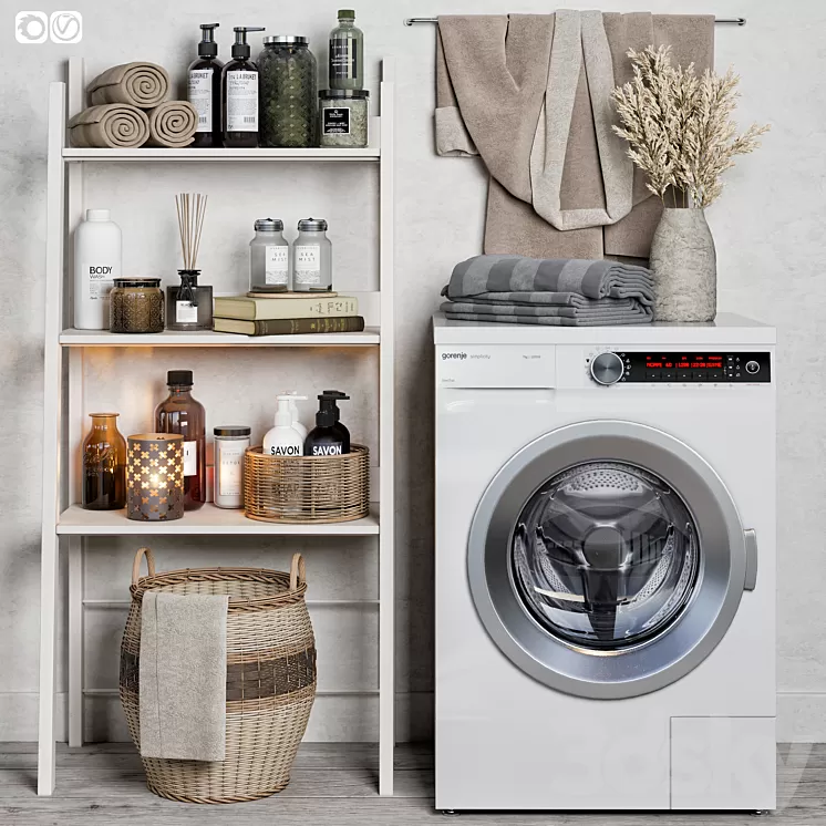 Bathroom accessories 01 3D Model