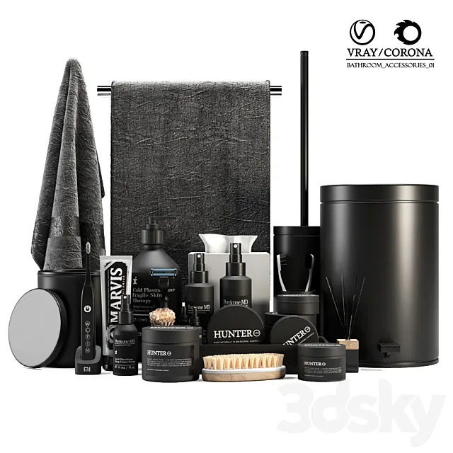 Bathroom Accessories 01 Free Download