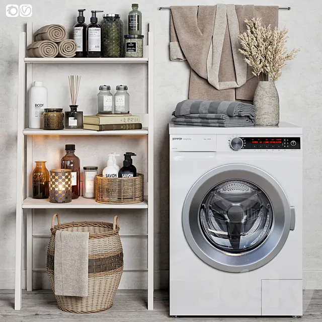 Bathroom accessories 01 3DModel