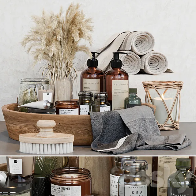 Bathroom accessories 02 3D Model