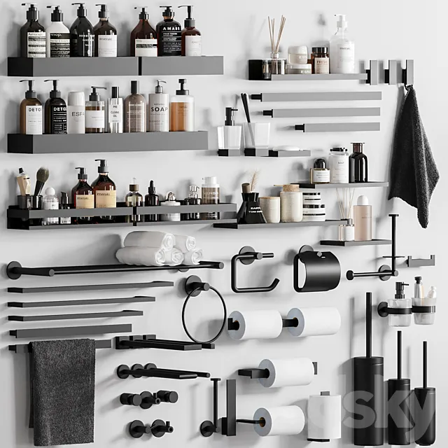 Bathroom Accessories 026 3D Model