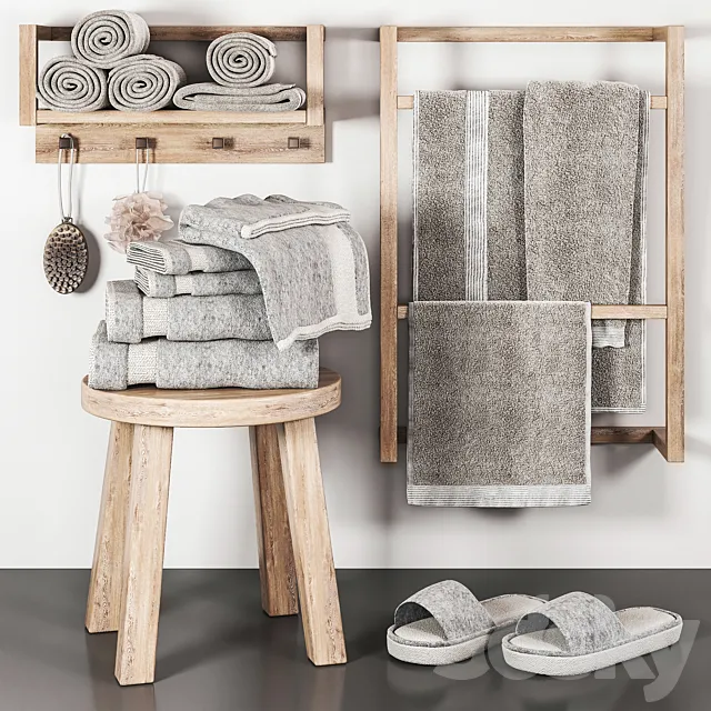 bathroom accessories 03 3D Model