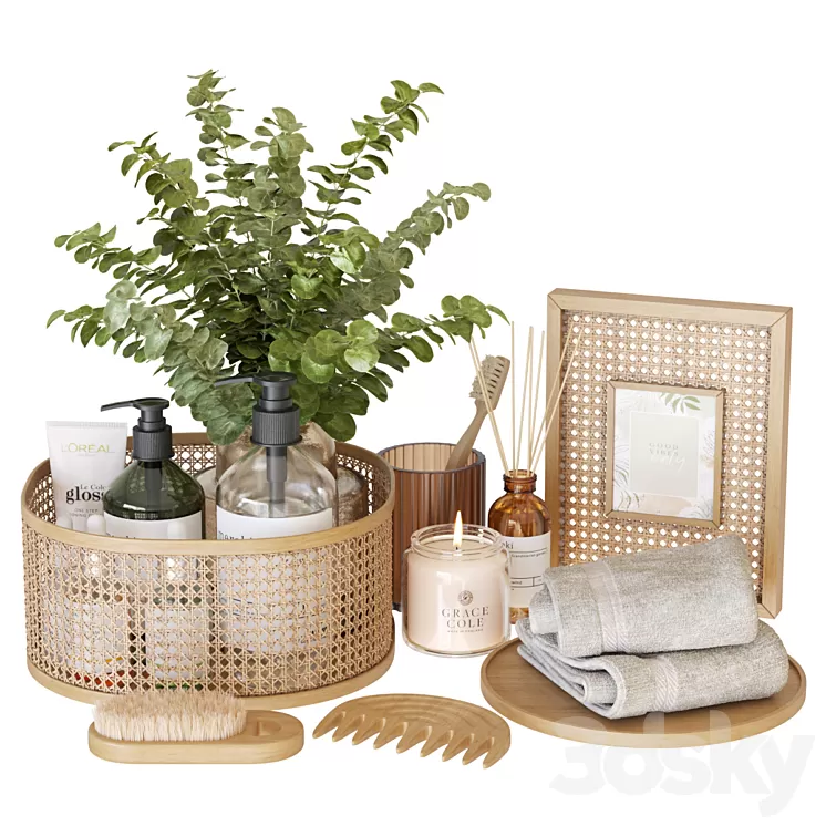 Bathroom Accessories-04 3D Model Free