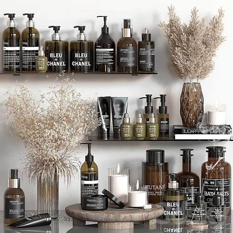 bathroom accessories 04 3D Model Free