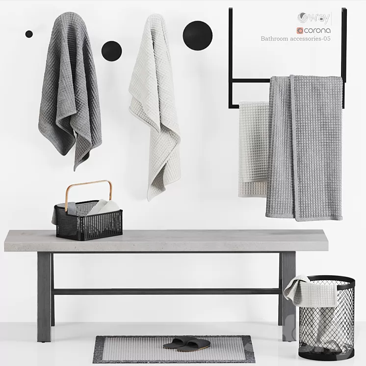 Bathroom accessories-05-made company 3D Model