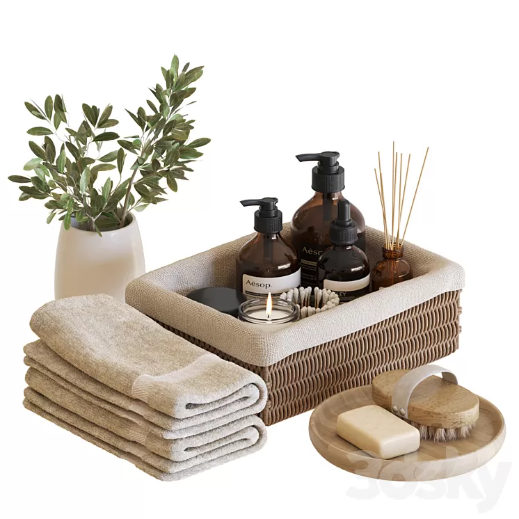 Bathroom Accessories-06 3D Model Free