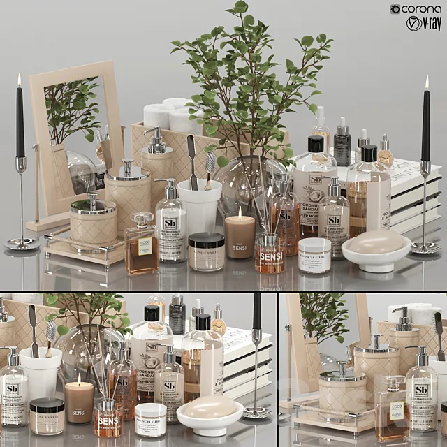 bathroom accessories 06 3D Model