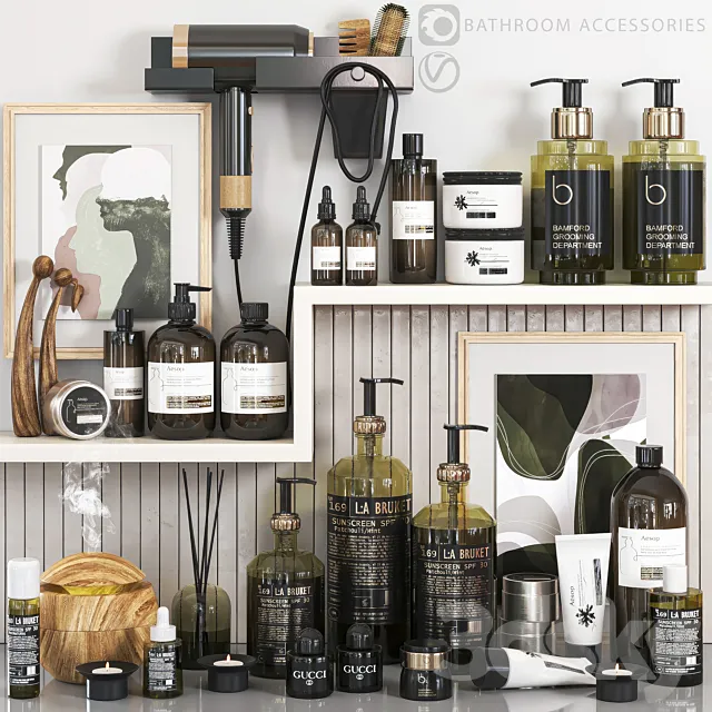 Bathroom Accessories 07 3D Model