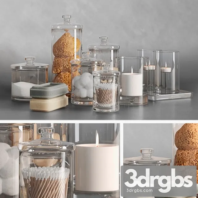 Bathroom Accessories 1 3 3D Model Free