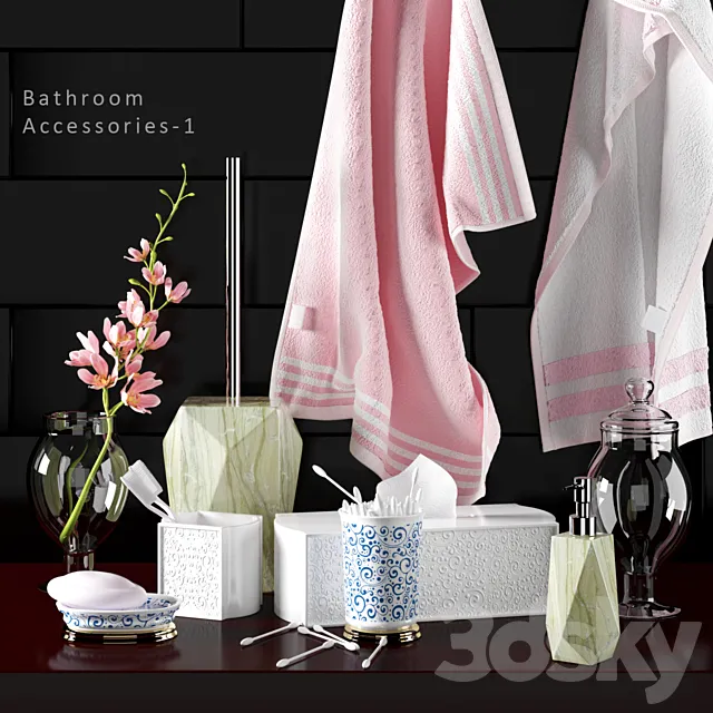 BATHROOM ACCESSORIES 1 3D Model