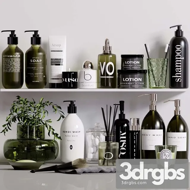 Bathroom Accessories 10 17 3D Model Free