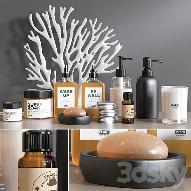 Bathroom Accessories 10 3D Model