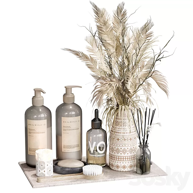 Bathroom accessories 13 3D Model Free