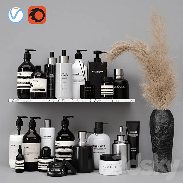 Bathroom accessories 14 3D Model