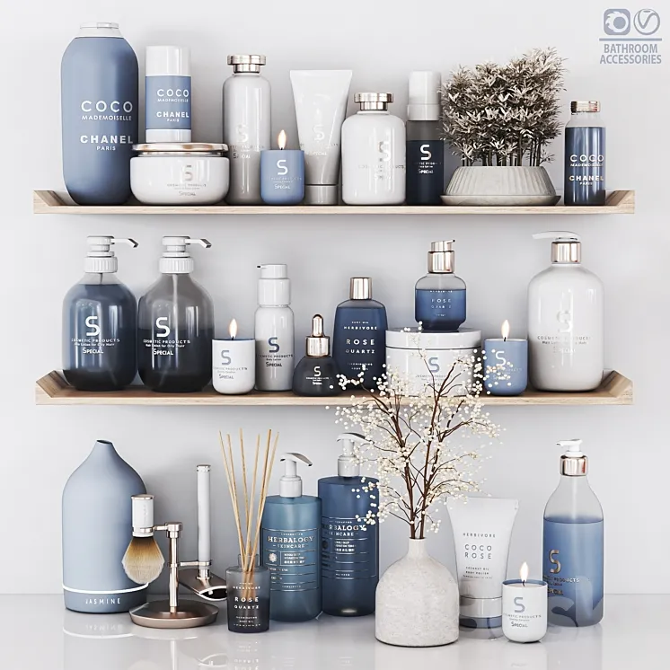 Bathroom Accessories 14 3D Model Free