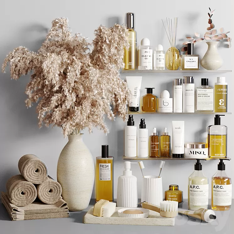 Bathroom Accessories 15 3D Model Free