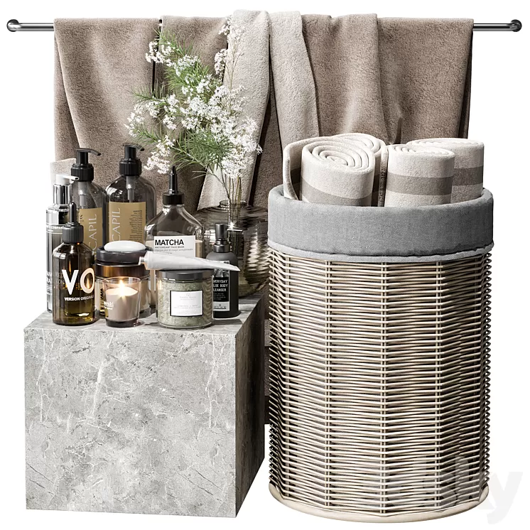 Bathroom accessories 15 3D Model Free