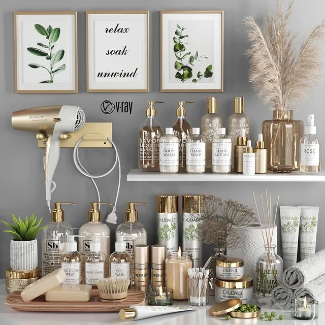 bathroom accessories 15_vray 3D Model