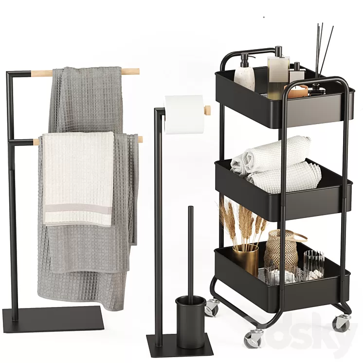 Bathroom accessories-16-made company 3D Model Free