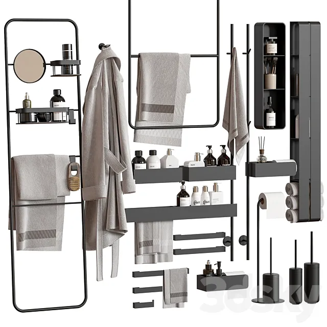 bathroom accessories 17 3D Model