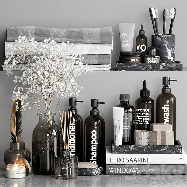 Bathroom accessories 19 3D Model Free