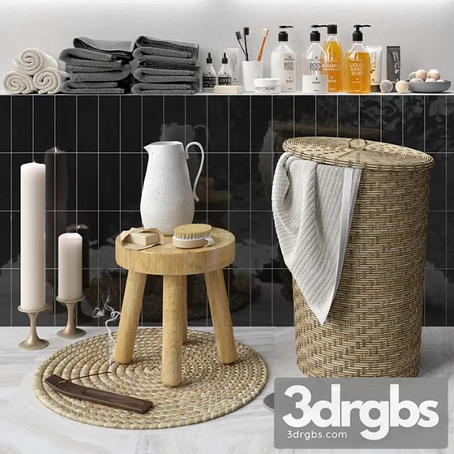 Bathroom Accessories 2 12 3D Model Free