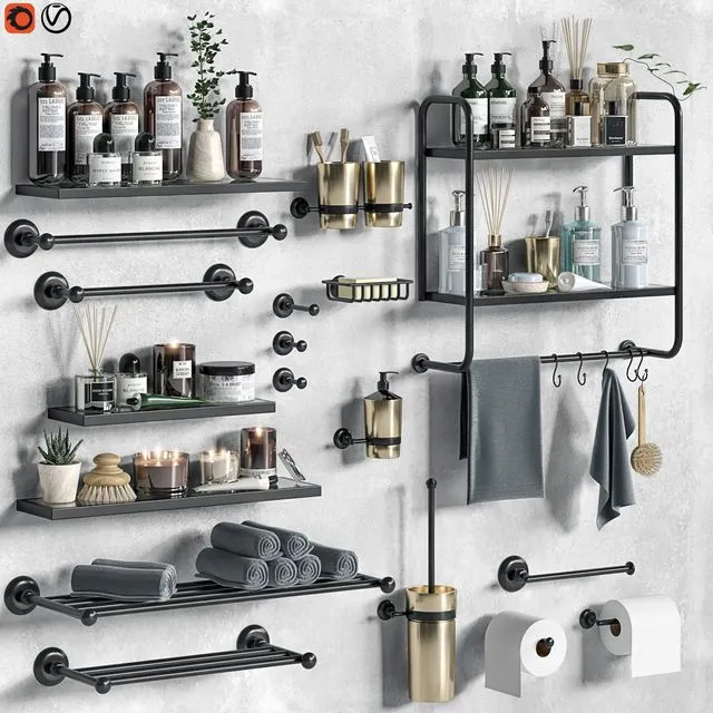 Bathroom accessories 20 3D Model