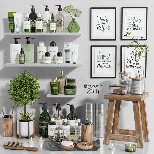 bathroom accessories 23 3D Model