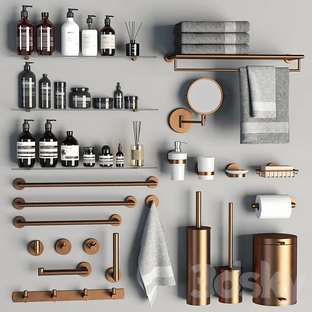 Bathroom accessories 26 3D Model