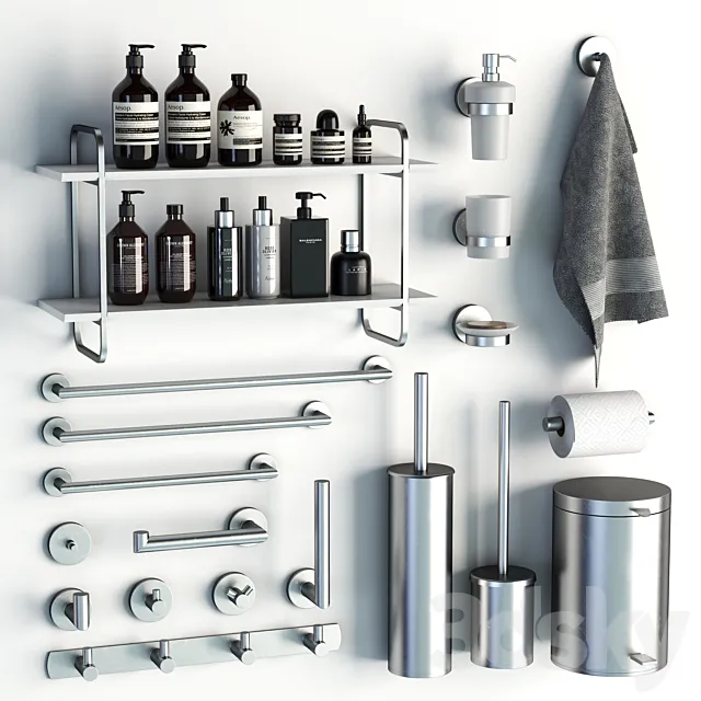 Bathroom accessories 29 3D Model