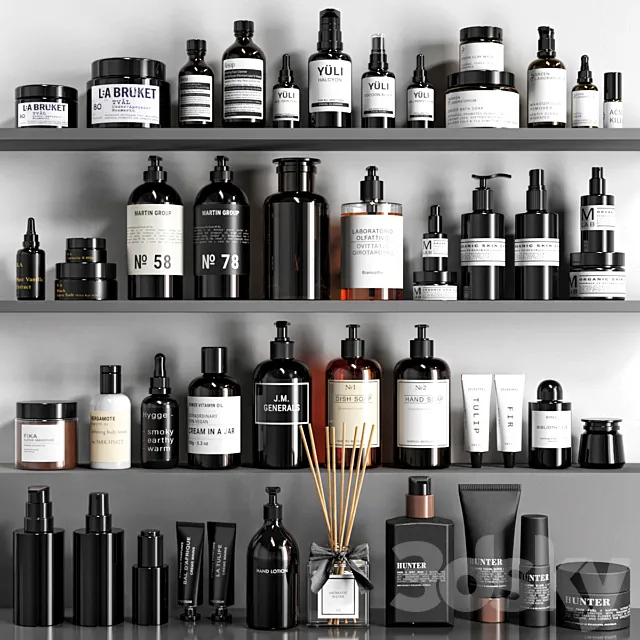 Bathroom accessories 3 3D Model