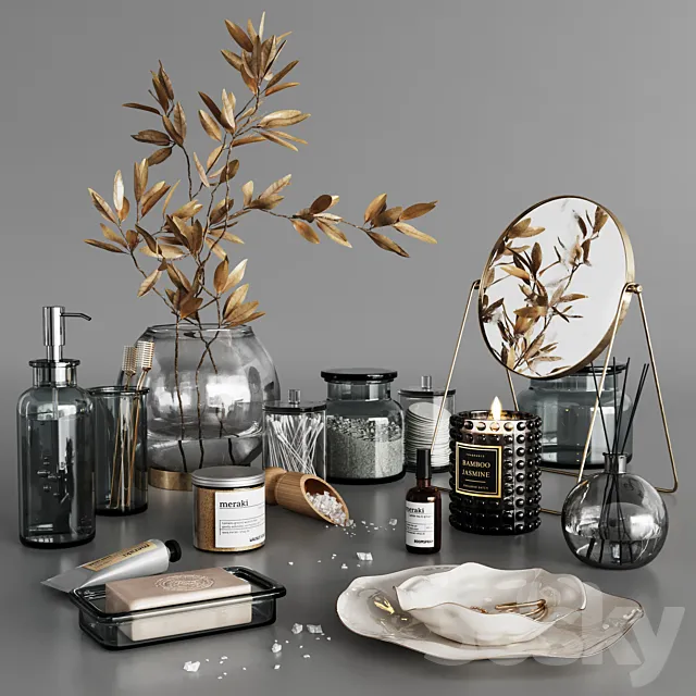 Bathroom accessories 3 3DModel