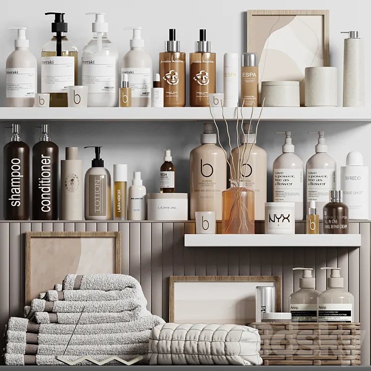 Bathroom Accessories 30 3D Model Free