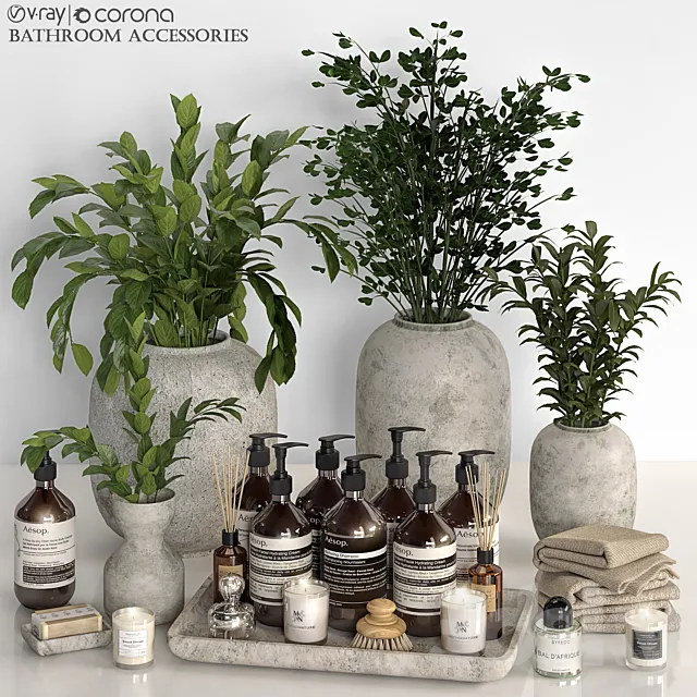 Bathroom accessories 31 3D Model