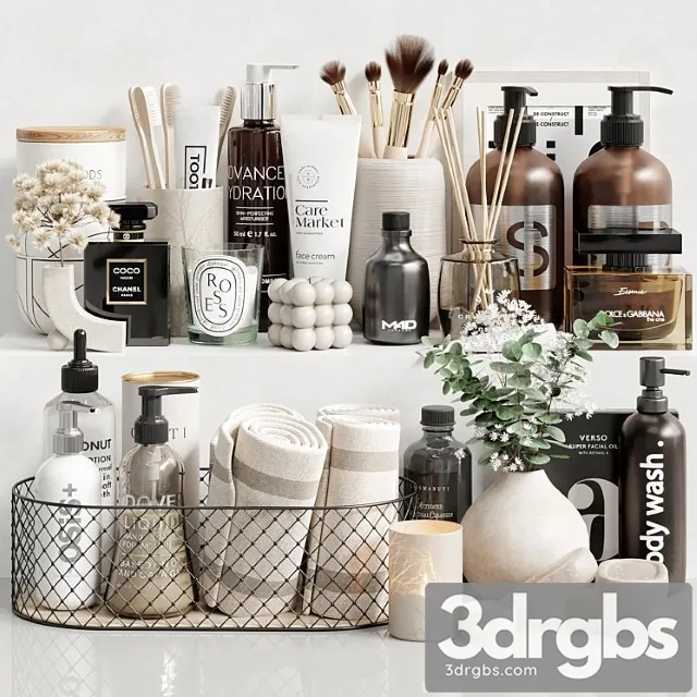 Bathroom Accessories 33 6 3D Model Free