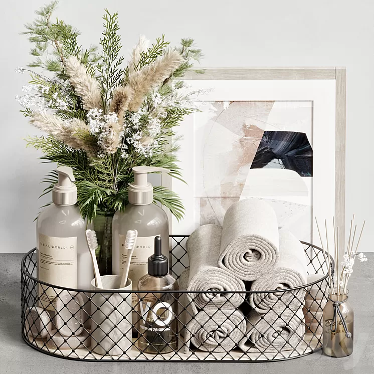 bathroom accessories 36 3D Model Free