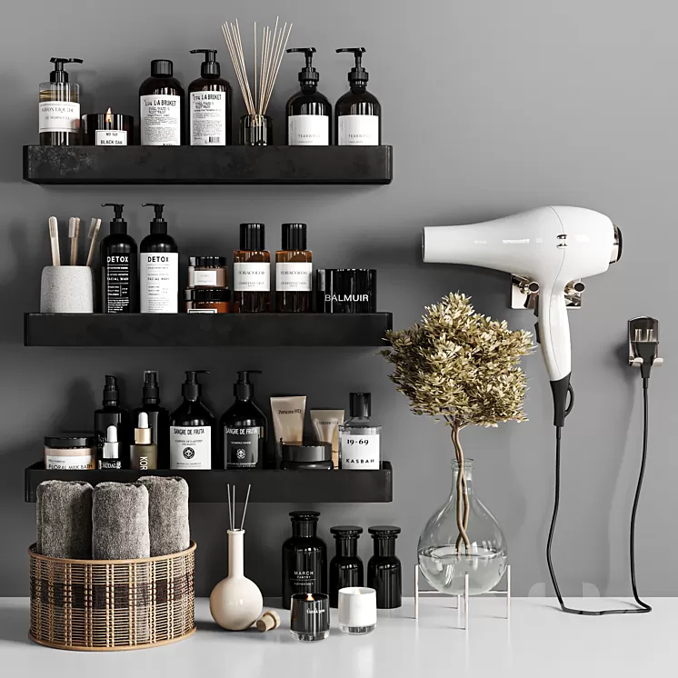 bathroom accessories 39 3D Model Free