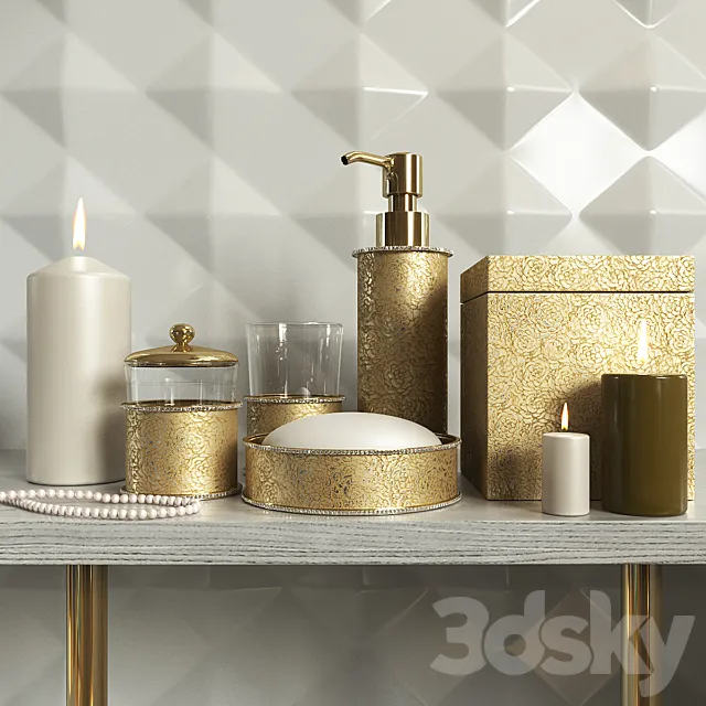 Bathroom Accessories 3D Model