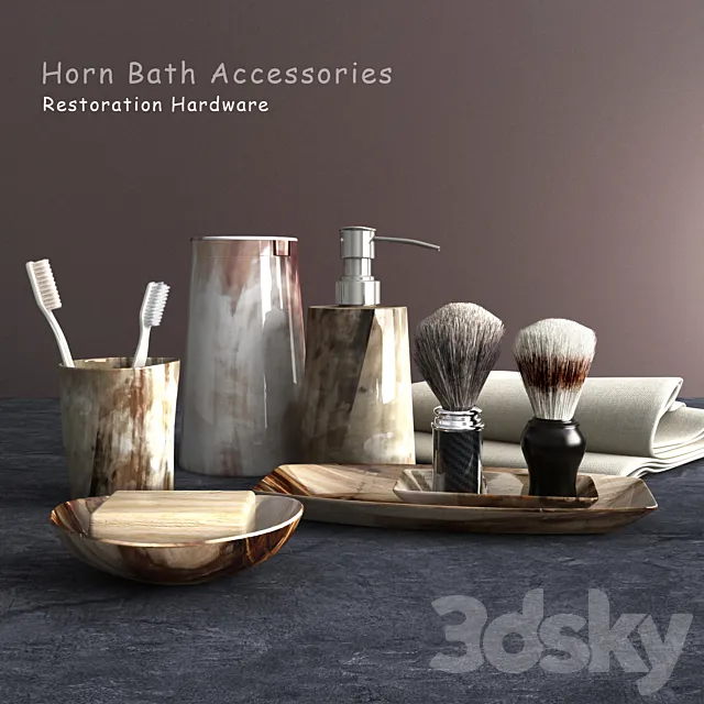Bathroom accessories 3D Model