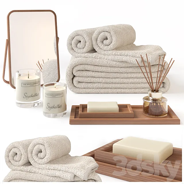 bathroom accessories 3D Model