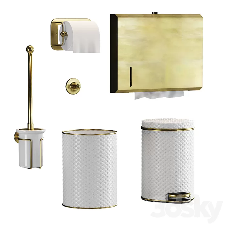 Bathroom Accessories 3D Model