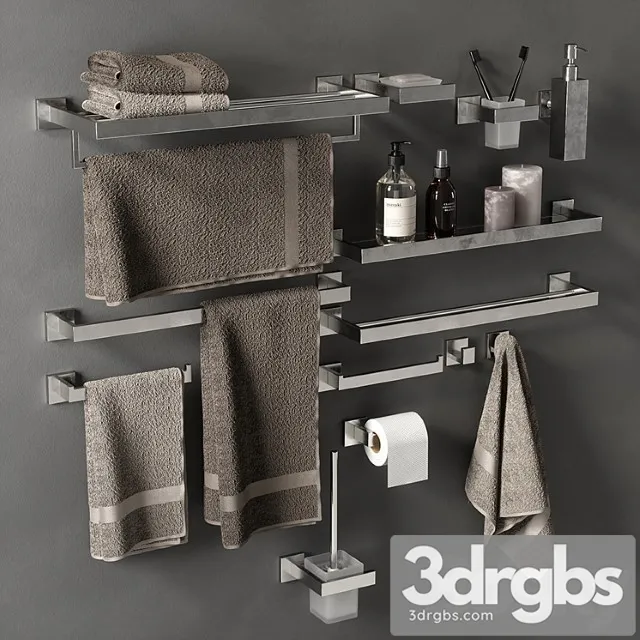 Bathroom Accessories 3D Model Free