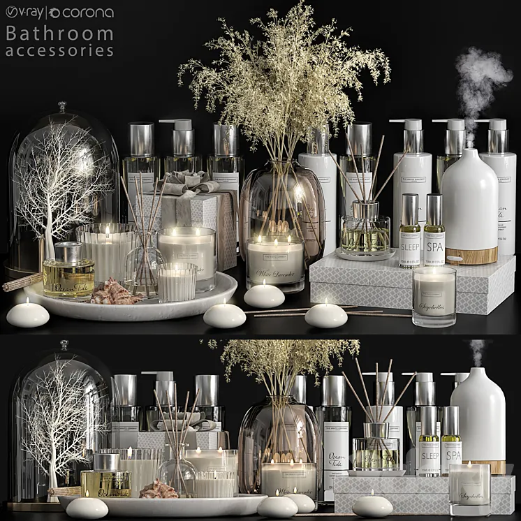 Bathroom accessories 45 3D Model Free