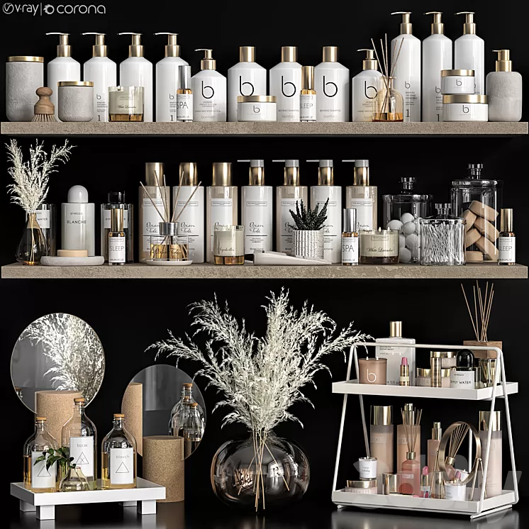 Bathroom accessories 46 3D Model Free