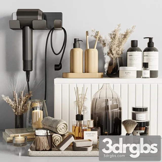 Bathroom Accessories 50 7 3D Model Free