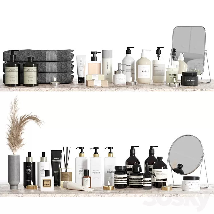 Bathroom Accessories 56 3D Model Free