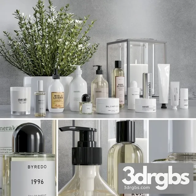 Bathroom Accessories 6 3D Model Free