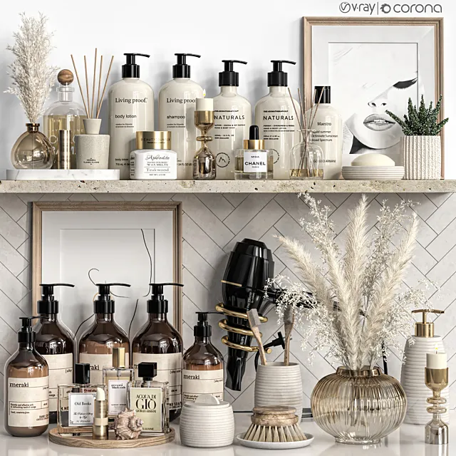 Bathroom accessories 71 3D Model